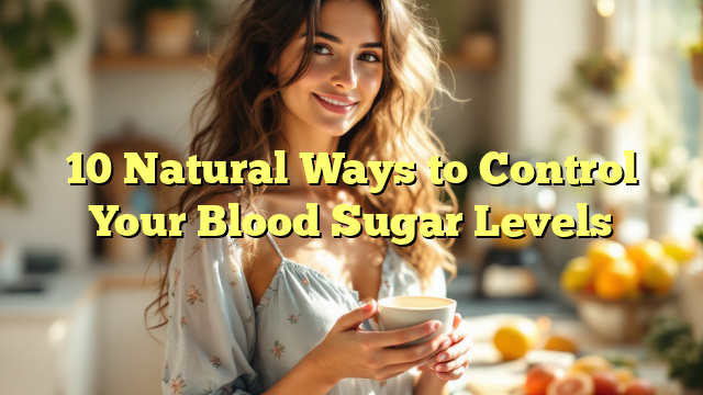 10 Natural Ways to Control Your Blood Sugar Levels