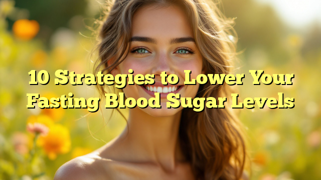 10 Strategies to Lower Your Fasting Blood Sugar Levels