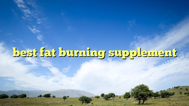 best fat burning supplement