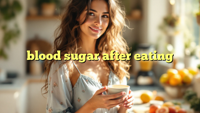 blood sugar after eating