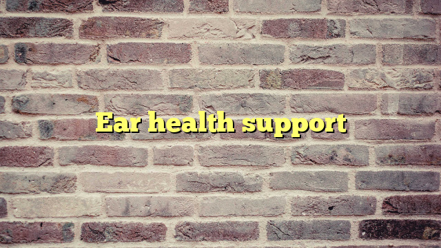 Ear health support