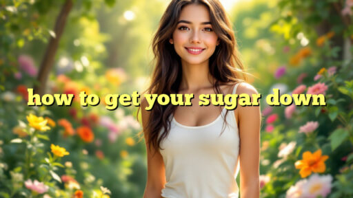 how to get your sugar down