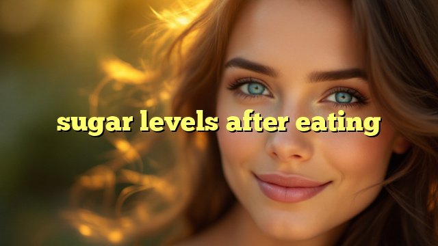 sugar levels after eating