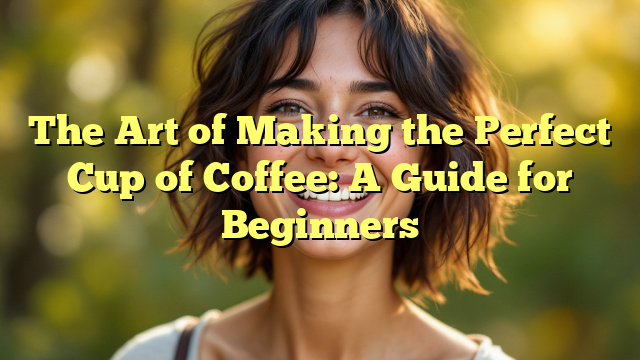The Art of Making the Perfect Cup of Coffee: A Guide for Beginners