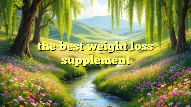 the best weight loss supplement