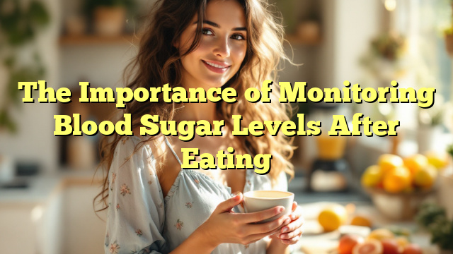 The Importance of Monitoring Blood Sugar Levels After Eating