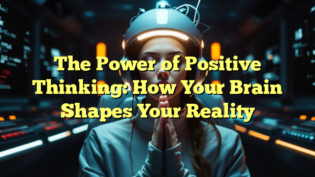 The Power of Positive Thinking: How Your Brain Shapes Your Reality