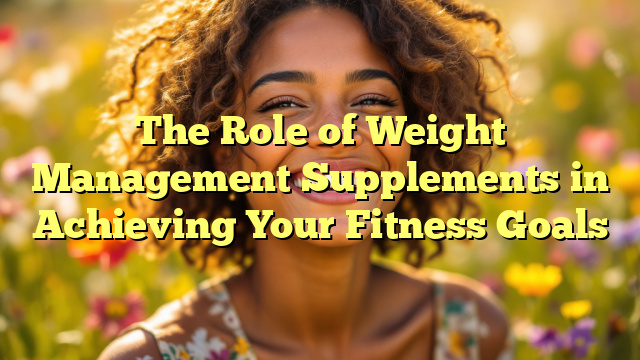 The Role of Weight Management Supplements in Achieving Your Fitness Goals