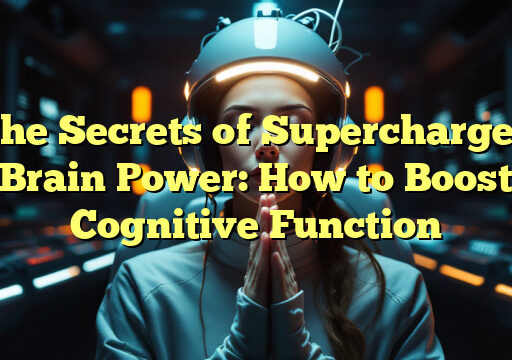 The Secrets of Supercharged Brain Power: How to Boost Cognitive Function