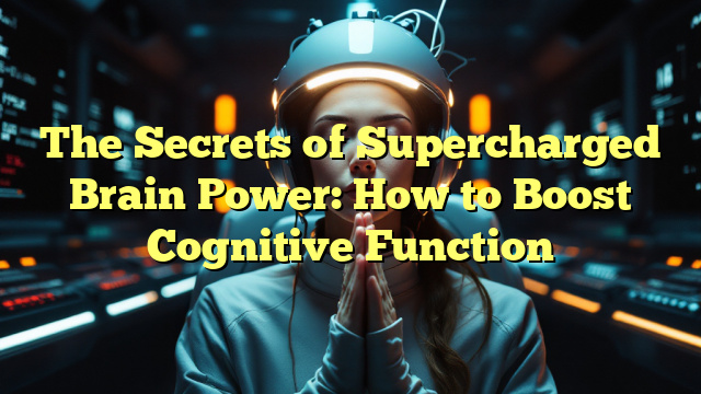 The Secrets of Supercharged Brain Power: How to Boost Cognitive Function