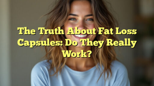 The Truth About Fat Loss Capsules: Do They Really Work?