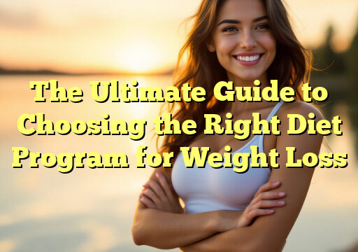 The Ultimate Guide to Choosing the Right Diet Program for Weight Loss