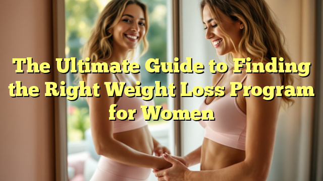 The Ultimate Guide to Finding the Right Weight Loss Program for Women