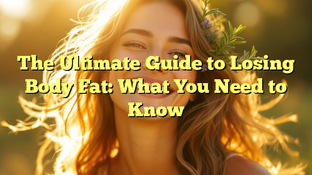 The Ultimate Guide to Losing Body Fat: What You Need to Know