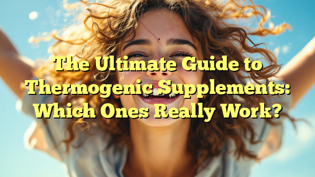 The Ultimate Guide to Thermogenic Supplements: Which Ones Really Work?