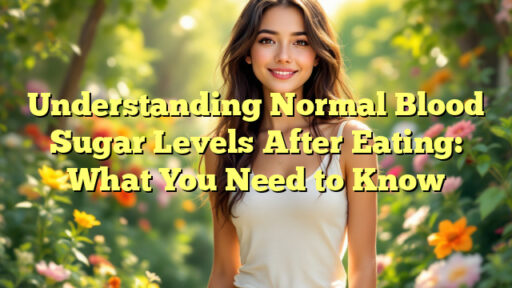 Understanding Normal Blood Sugar Levels After Eating: What You Need to Know