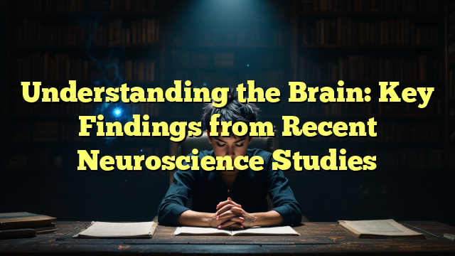 Understanding the Brain: Key Findings from Recent Neuroscience Studies