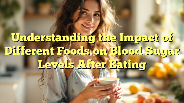 Understanding the Impact of Different Foods on Blood Sugar Levels After Eating