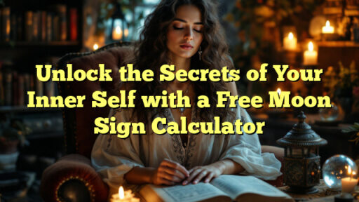 Unlock the Secrets of Your Inner Self with a Free Moon Sign Calculator