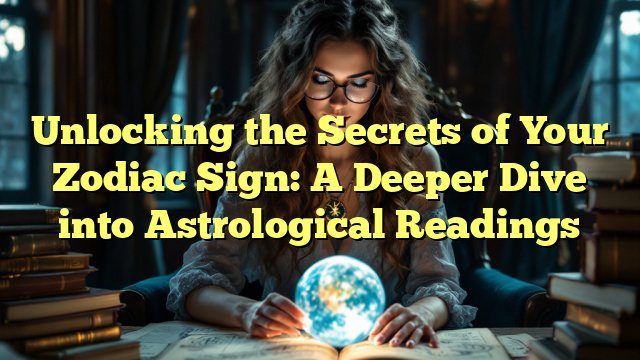 Unlocking the Secrets of Your Zodiac Sign: A Deeper Dive into Astrological Readings