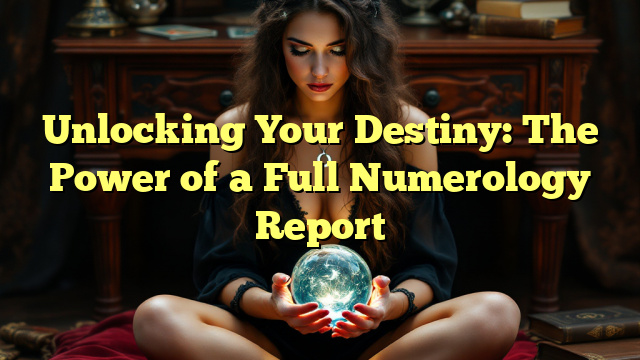 Unlocking Your Destiny: The Power of a Full Numerology Report