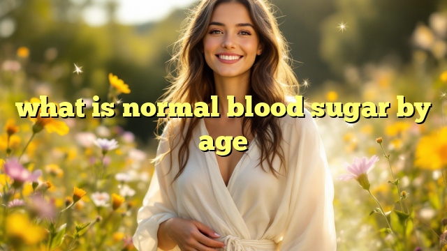 what is normal blood sugar by age