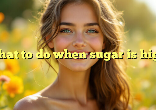 what to do when sugar is high